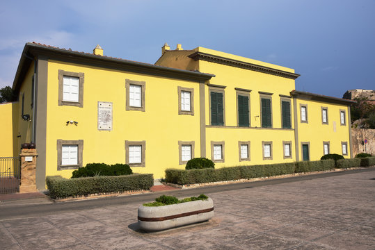 Palazzina Dei Mulini, The House Of Napoleon Bonaparte  In Portoferraio, Elba Island, Italy.