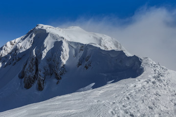 mountain top in winter