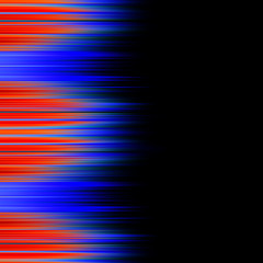 Abstract background with red and blue lines on a black background