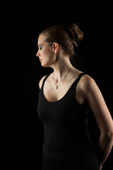 Fototapeta premium Girl in the studio