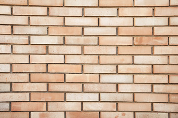 Old red brick wall background texture