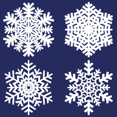 Decorative abstract snowflake. Vector illustrayion