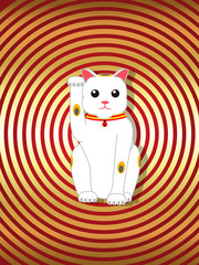 Maneki-Neko Cartoon Statue