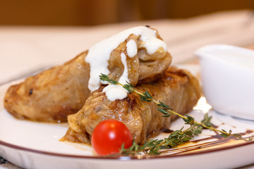Russian traditional dish 