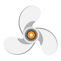 Propeller fan vector illustration. © partyvector