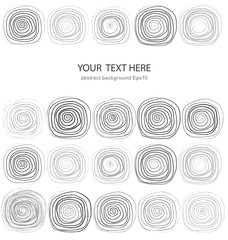 Seamless geometric pattern with abstract circles