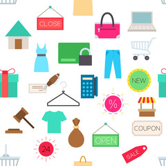 Sales vector pattern stickers