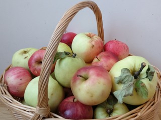 A Basket Full Of Wild Apples