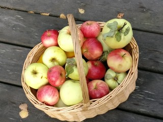 A Basket Full Of Apples