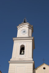 Fototapeta na wymiar Bell tower Church Massa Lubrense village