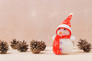 Santa Claus Toy on Wooden