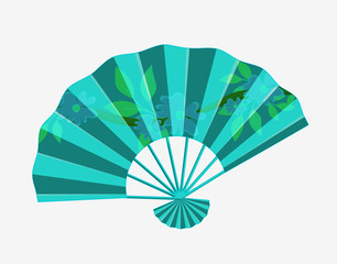 Traditional Folding Fan Vector