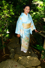 Japanese Woman Wearing Kimono
