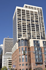 Obraz premium San Francisco skyline and residential buildings.