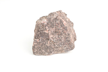 Rock isolated on white background