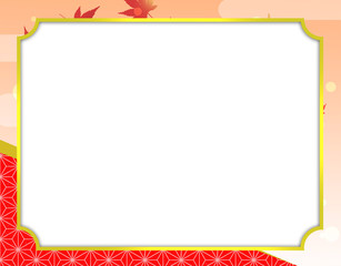 フレーム 和風フレーム 和柄フレーム 額縁 額 テキストスペース Wall Mural Chris