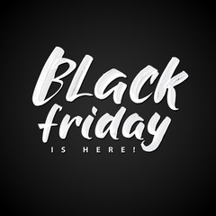 Black Friday Sale. Promo Abstract Calligraphic Vector Illustration for your business artwork.