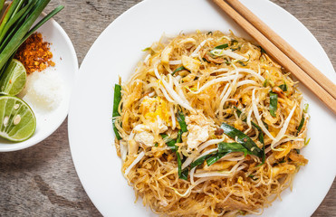 Thai food Pad thai , Stir fry noodles in padthai style