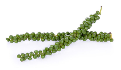 pepper seeds on white background