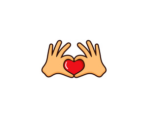 Love Hand Sign Logo