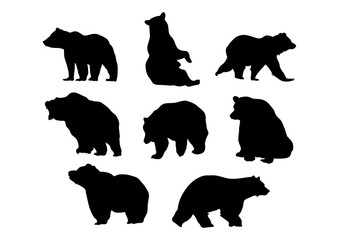 Obraz premium Bear - Silhouette Bear Premium Pack 