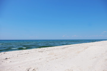 Beautiful seascape on sunny summer day