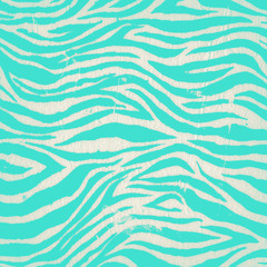 Fototapeta na wymiar Vintage zebra turquoise pattern