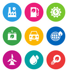 color environmental icons