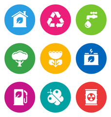 color environmental icons