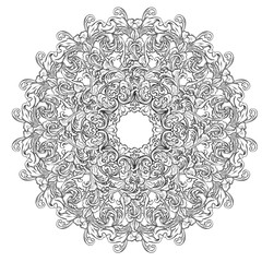 круг, узор, калейдоскоп, завиток