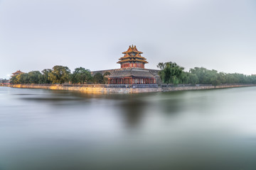 Turret of Forbidden city in China.