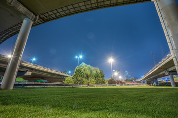 view of city overpass in China.