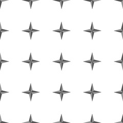 Quadrangular stars. White background. Seamless pattern. Vector. eps10.