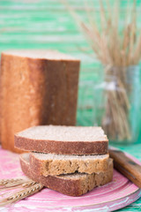 Homemade fresh rye bread
