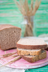 Homemade fresh rye bread
