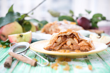 Traditional Vienna apple strudel
