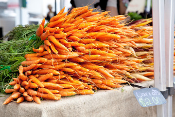 Carrots at a local market