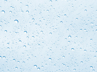 Water drops on Glass background