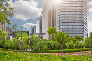  office Buildings Against Sky in city of China.