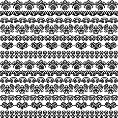 Ethnic Seamless Pattern in Tribal Style