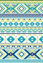 Seamless Ethnic pattern textures. Lime & Navy colors. Navajo geometric print. Rustic decorative ornament. Abstract geometric pattern. Native American pattern. Ornament for the design of clothing