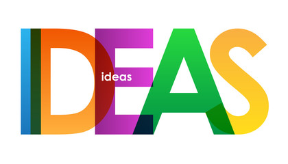 IDEAS Overlapping Vector Letters Icon