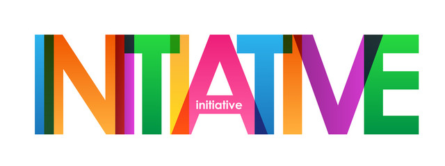 JOB SKILLS Vector Letters Icon - INITIATIVE