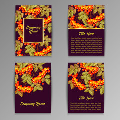 Set of flyers brochures, templates design.