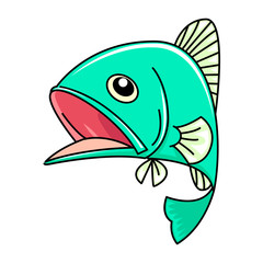 cartoon fish, vector