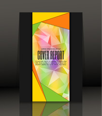 Abstract composition. Template Design for flyer. Brochure. Poster in A4 size. Vector, illustration.