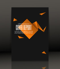 Abstract composition. Template Design for flyer. Brochure. Poster in A4 size. Vector, illustration.