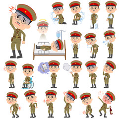 military wear japan style man sickness