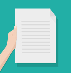 Women takes notes in a Clipboard. Business report