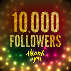 10000 followers 10K